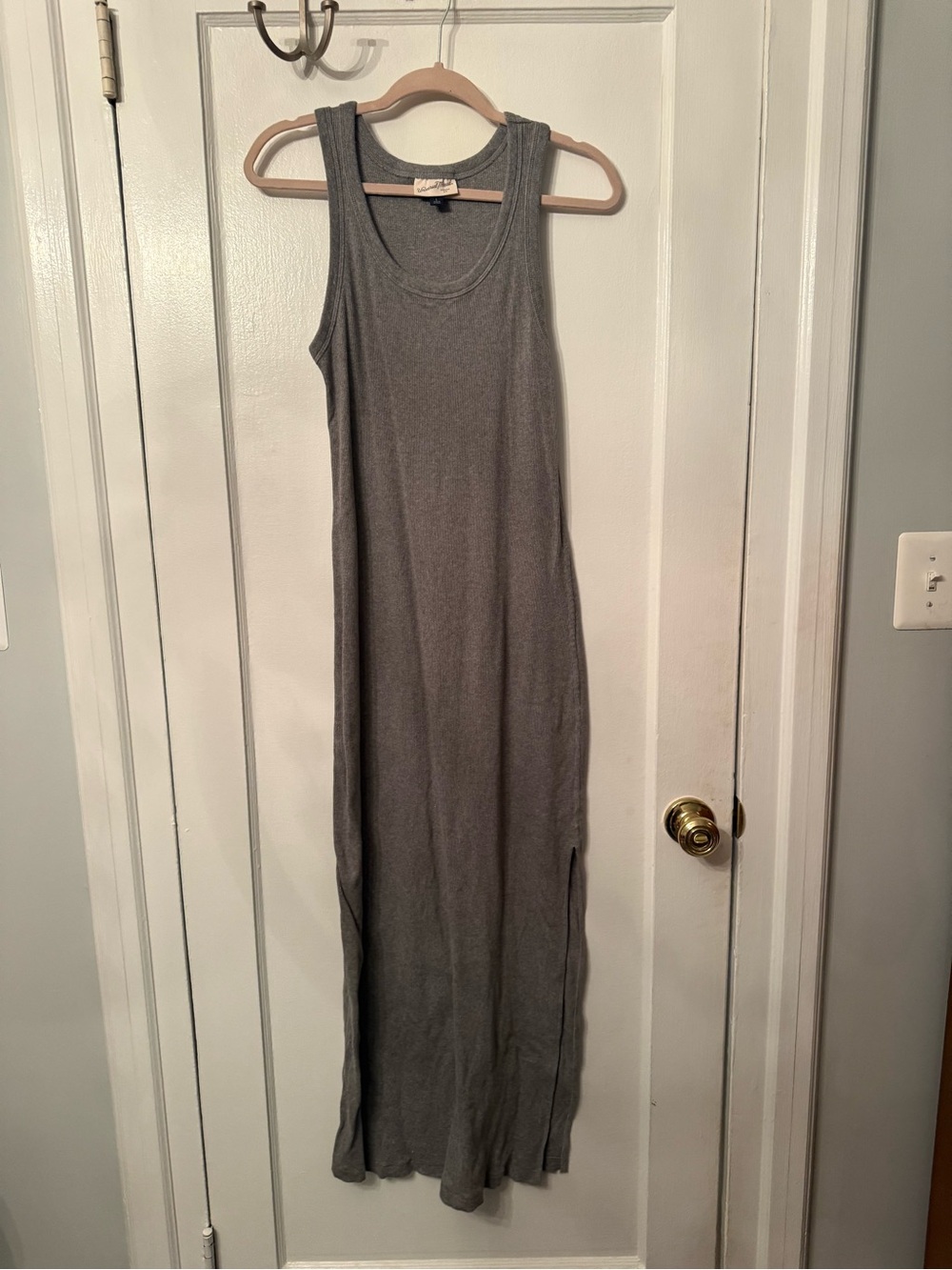 a new day Gray Sleeveless Maxi Tank Dress